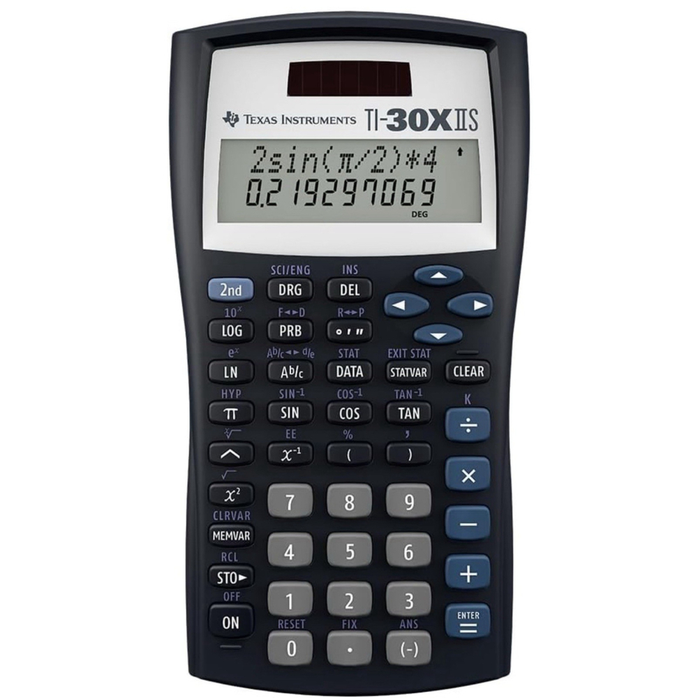 Texas Instruments TI-30XIIS Scientific Calculator Fundamental•2 Line Screen•BLK